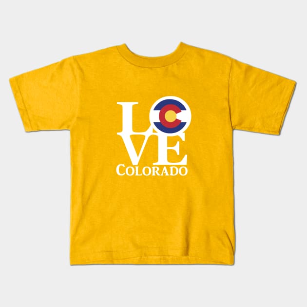 LOVE Colorado Kids T-Shirt by homebornlove